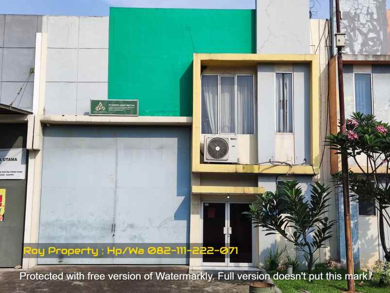 ruko gudang kantor pergudangan sentra prima