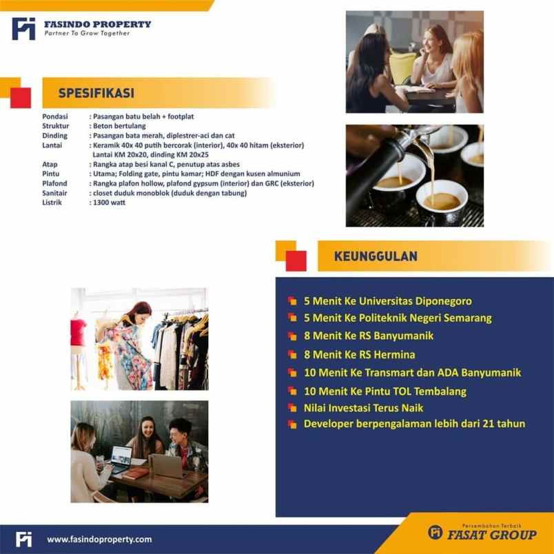 ruko mulawarman strategis siap guna dekat kampus undip