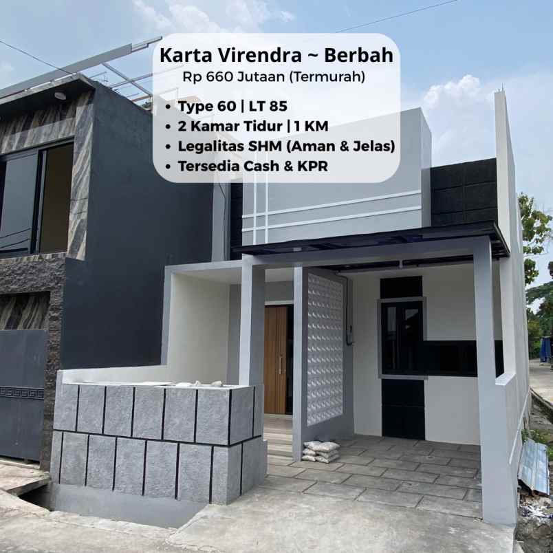 rumah area prambanan berbah karta virendra 660 jutaan