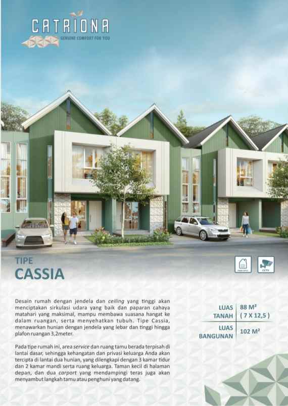 rumah baru free ppn suvarna sutera cluster catriona