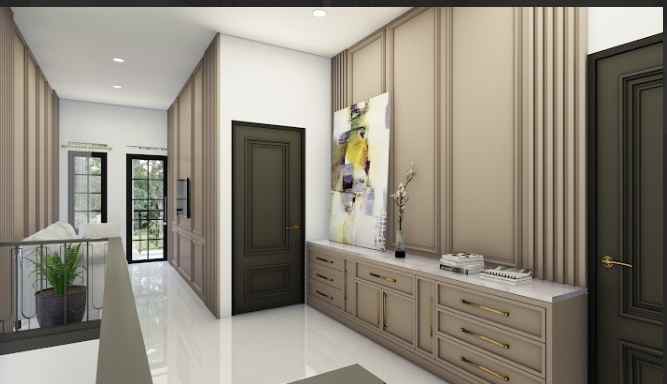 rumah clasik 2 lantai nempel tol cijago depok