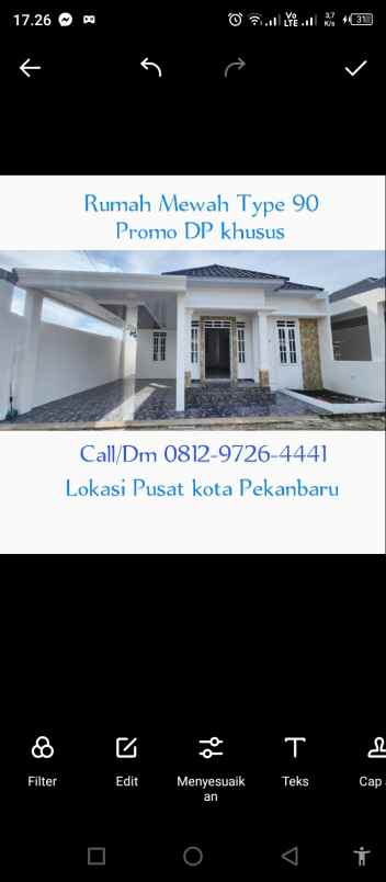 rumah cluster mewah type 90 emerald