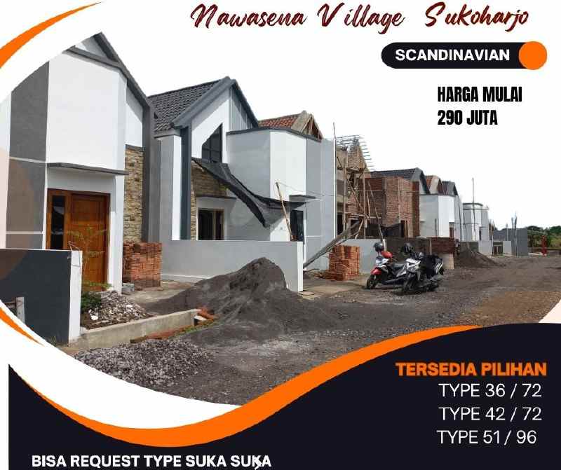 rumah cluster scandinavian modern sukoharjo