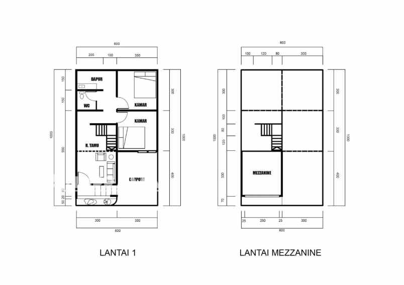 rumah dalam cluster pondok petir dekat the park mall