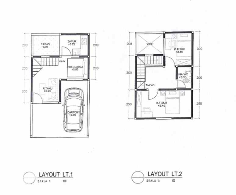 rumah dalam mini cluster dekat jalan utama di ciracas