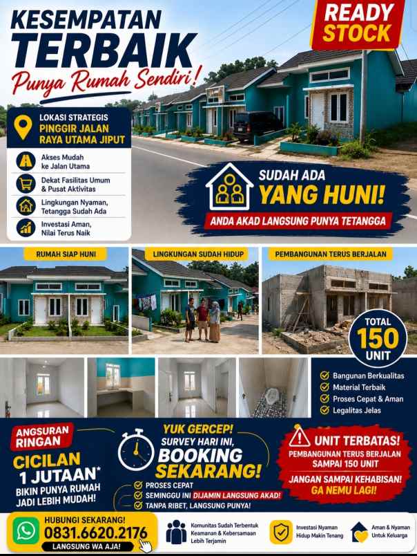 rumah di menes jiput cuma 1 jutaan