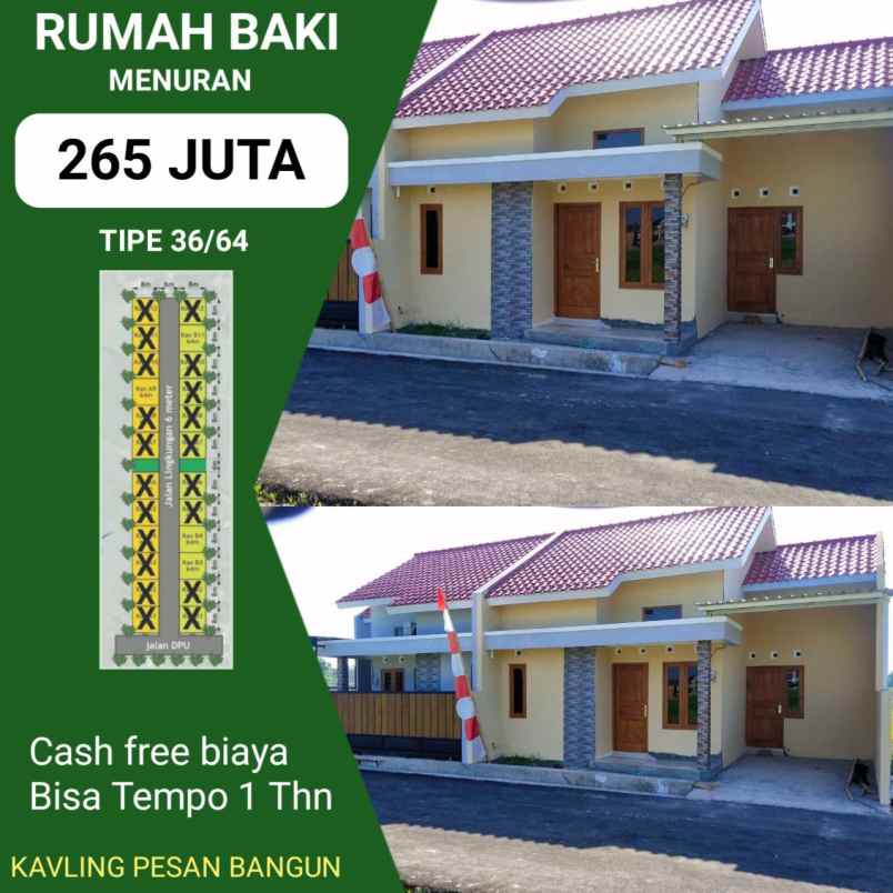 rumah dua lantai di menuran baki solobaru