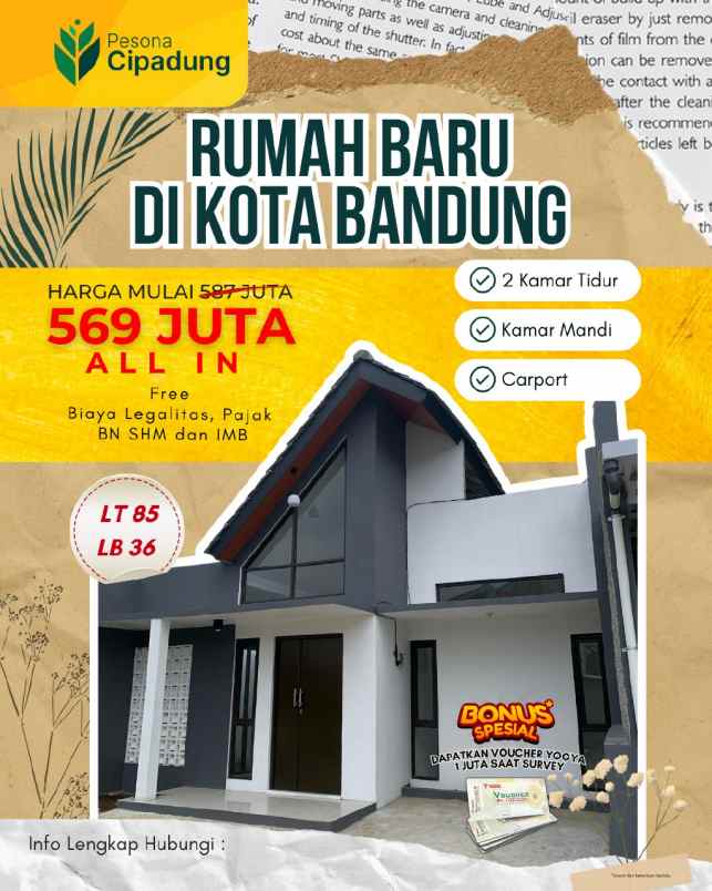 rumah kota bandung timur
