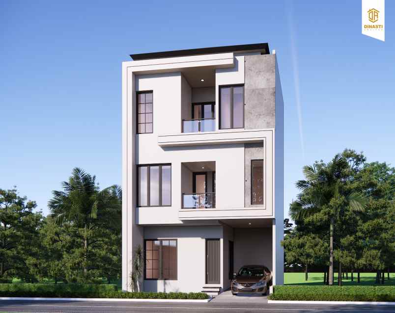 rumah mewah murah 3 lantai di studio alam indah depok