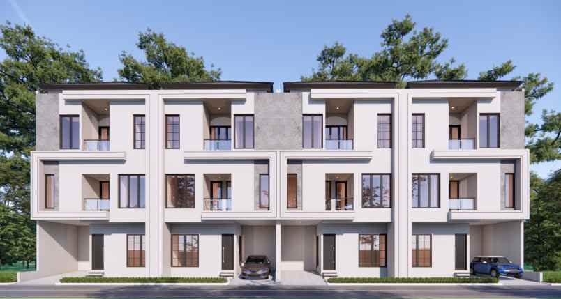 rumah mewah murah 3 lantai di studio alam indah depok