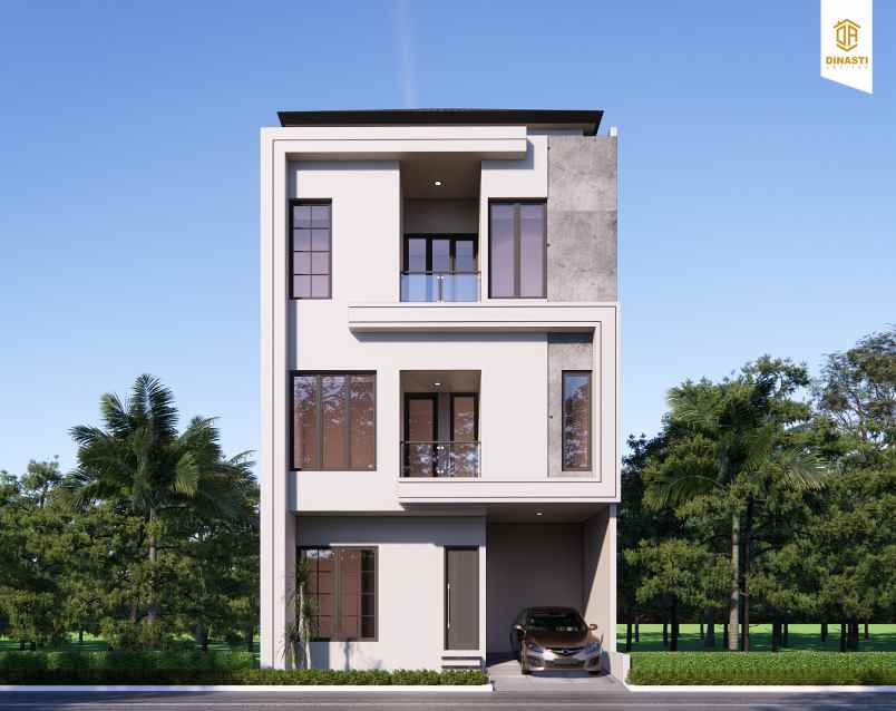 rumah mewah murah 3 lantai di studio alam indah depok