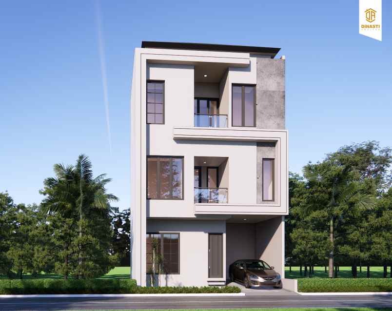 rumah mewah murah 3 lantai di studio alam indah depok