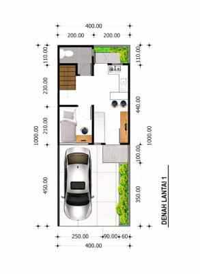 rumah modern kontemporer nempel kawasan galuh mas