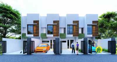 rumah modern kontemporer nempel kawasan galuh mas