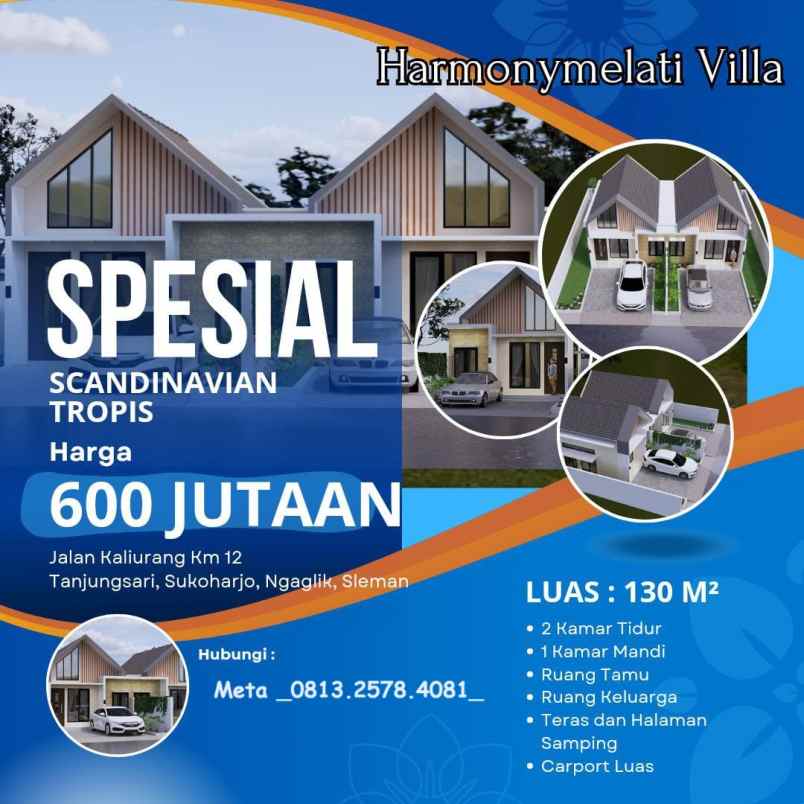 rumah modern scandinavian dekat kampus uii