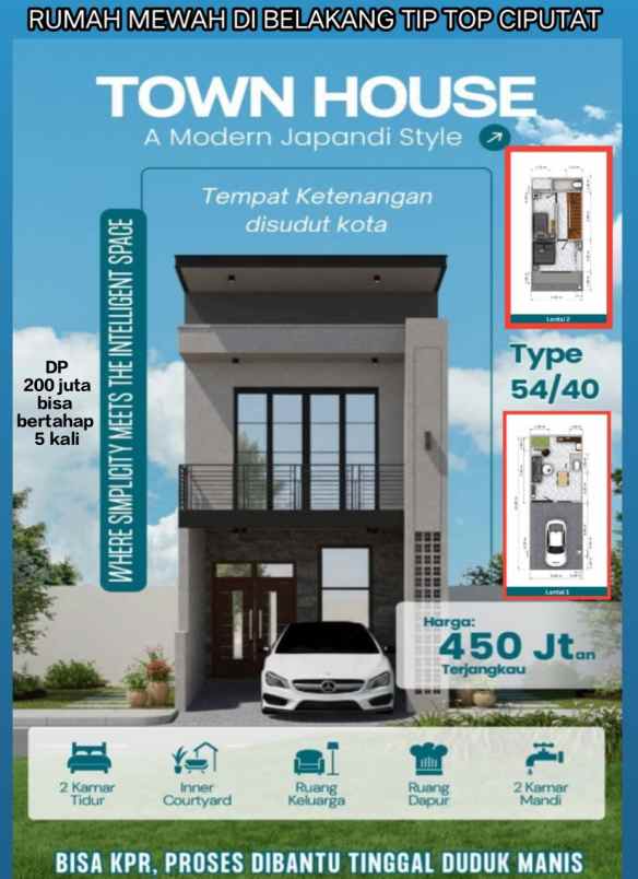 rumah proses bangun 2 lantai ciputat