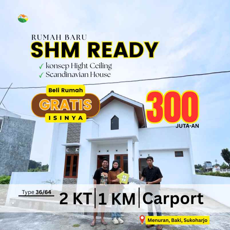 rumah shm dekat solo baru