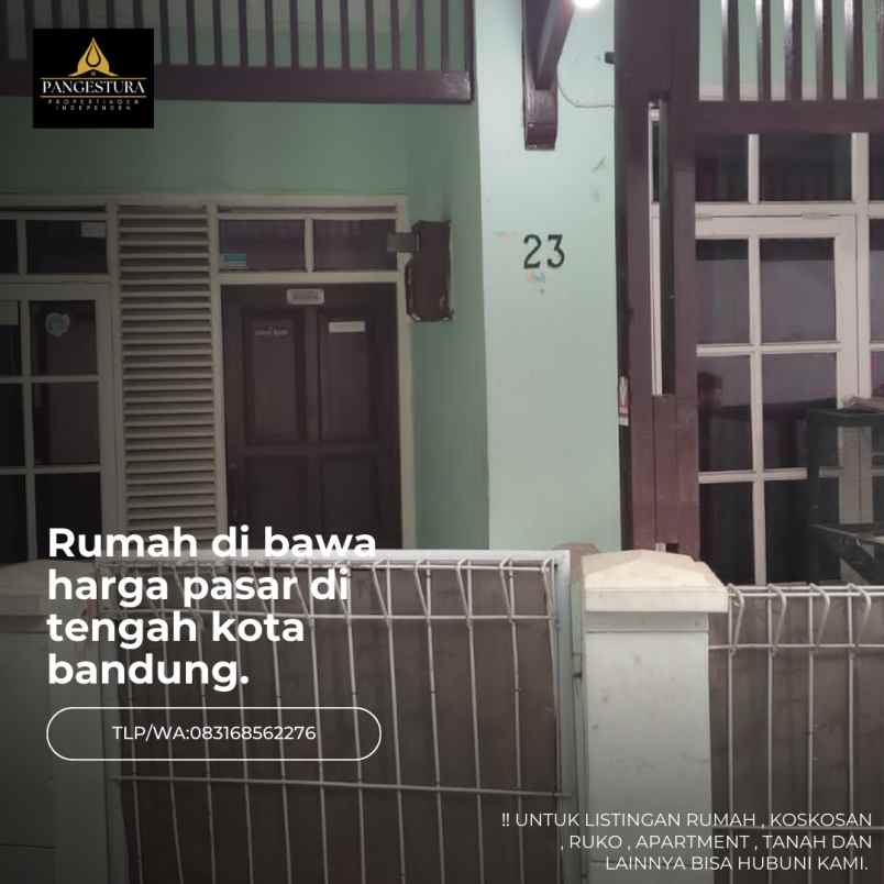 rumah strategis di tengah kota sayap pasir koja
