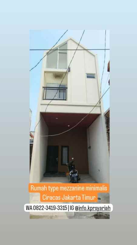 rumah type mezzanine minimalis ciracas jakarta timur