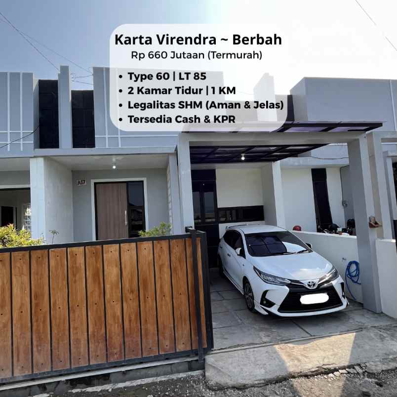 rumah view merapi sleman karta virendra berbah tipe 60