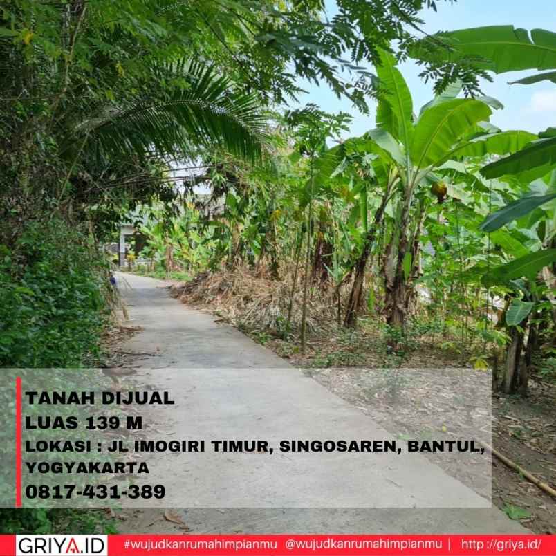 tanah jl imogiri timur