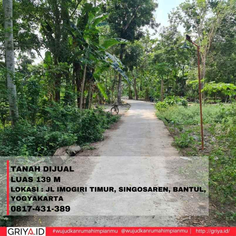 tanah jl imogiri timur