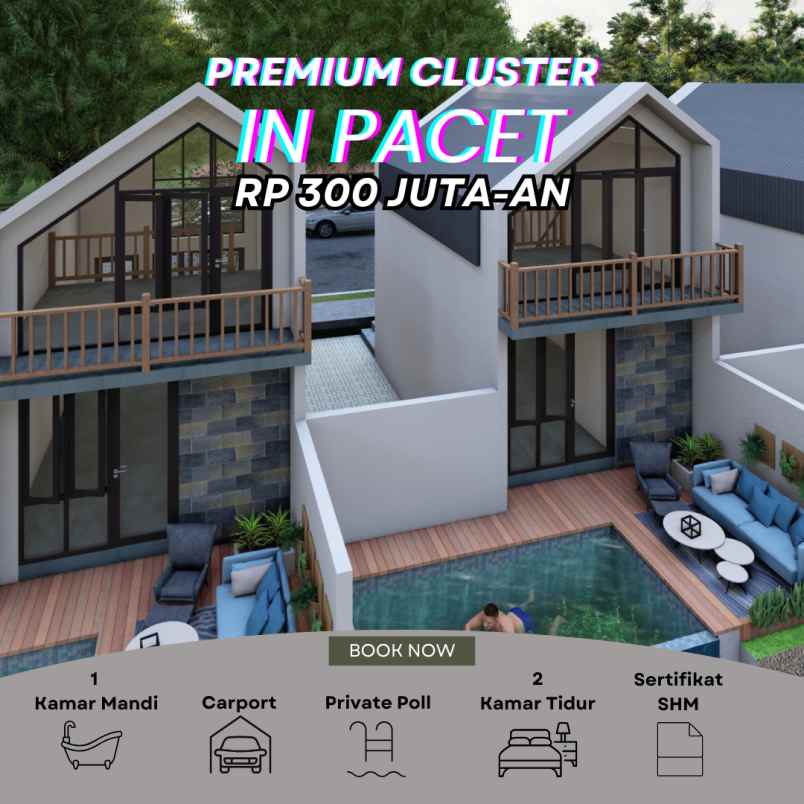 villa pacet murah 330 juta an dekat pemandian padusan