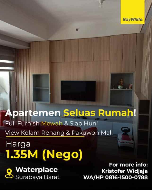 dijual apartemen waterplace pakuwon indah