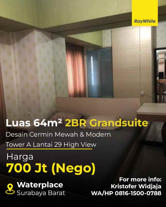 dijual apartemen waterplace pakuwon indah