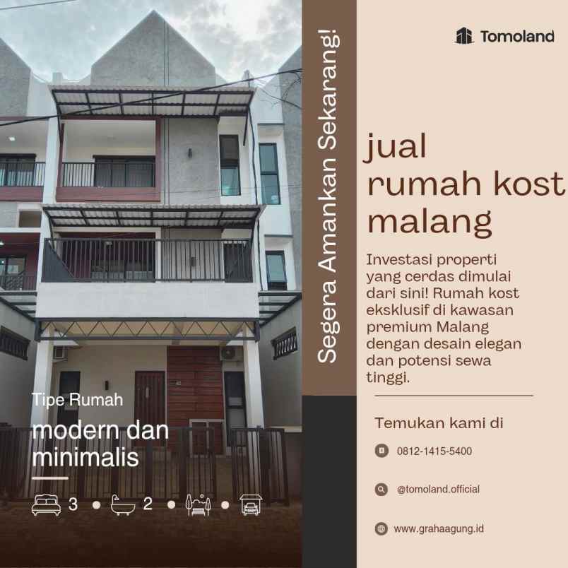 dijual kost jl chili jl perum joyo