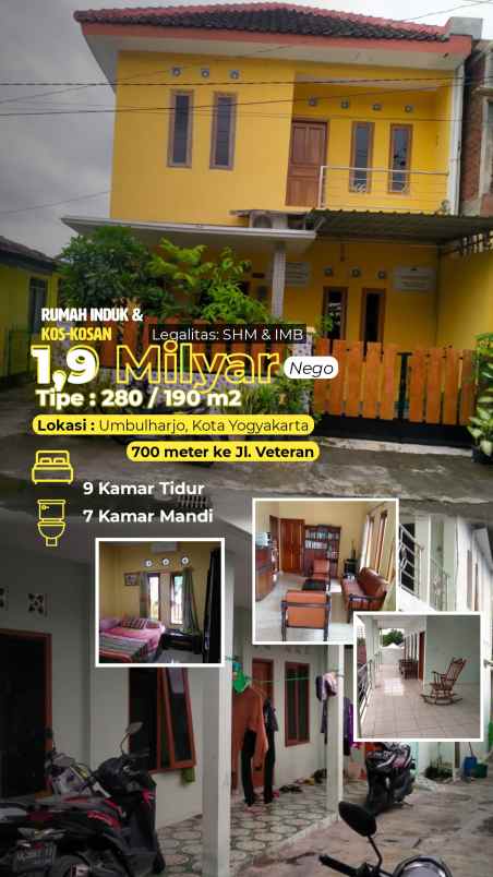 dijual kost jl veteran