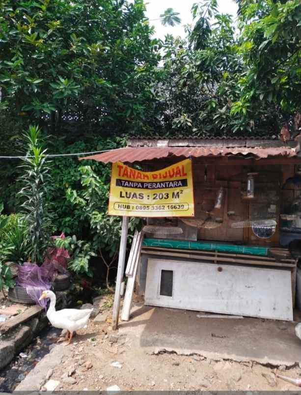 dijual murah tanah 203 m harga nego cihuni tangerang
