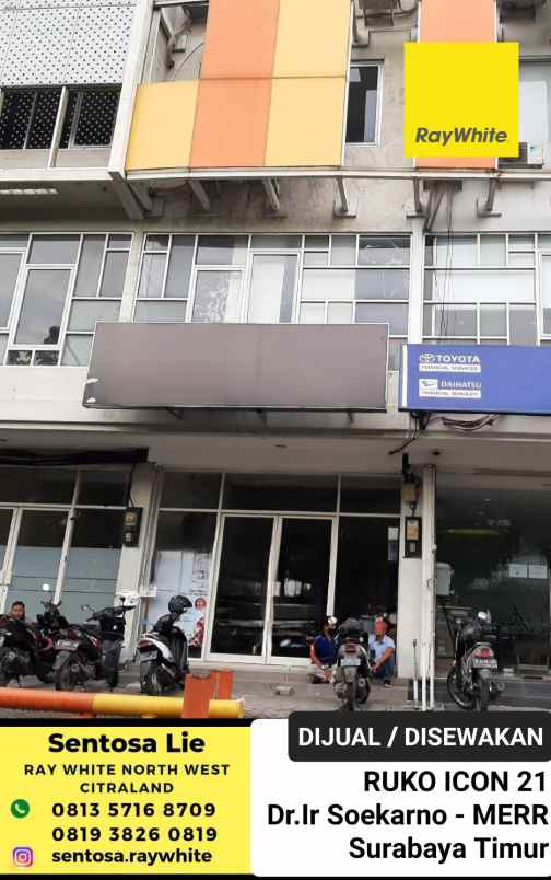 dijual ruko gudang kantor jalan ir soekarno