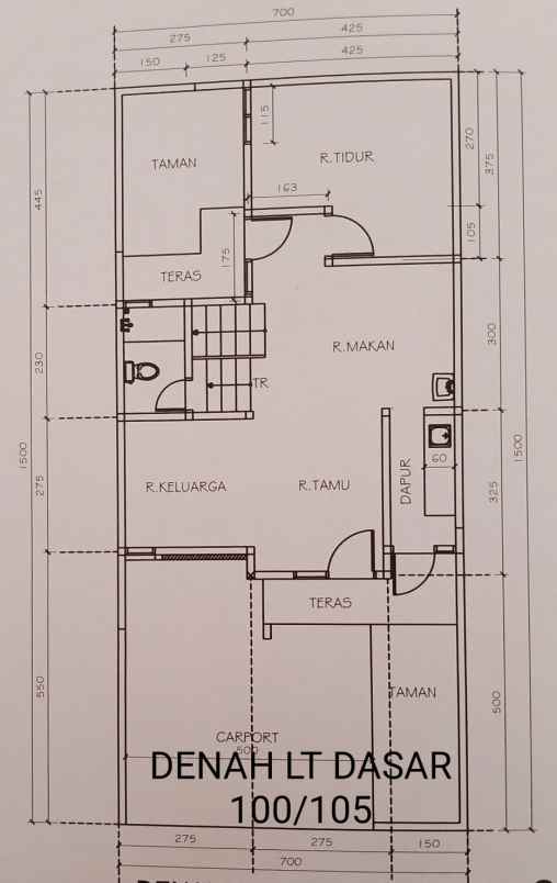 dijual rumah andara village pangkalan