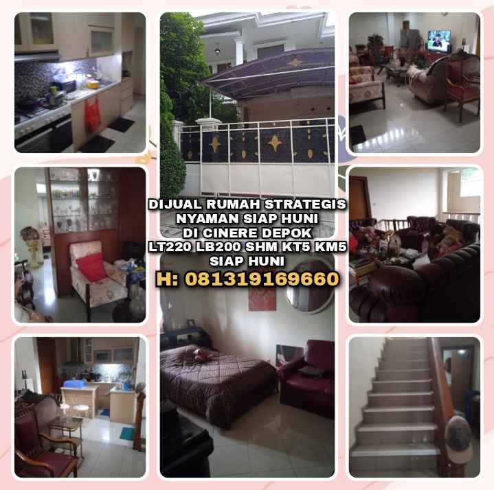 dijual rumah bukit cinere indah depok