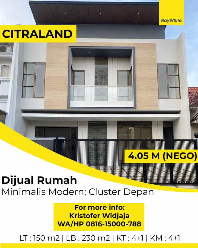 dijual rumah citraland utama