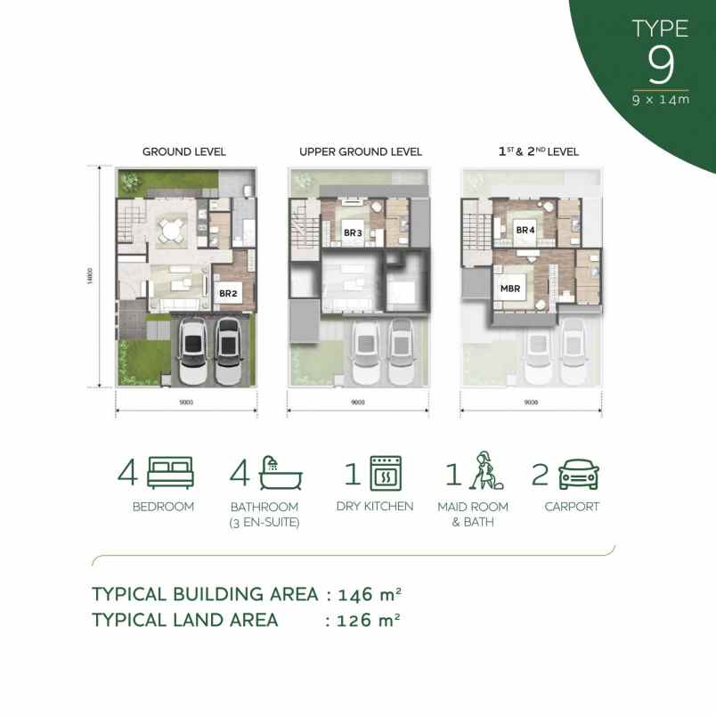 dijual rumah cluster matana asya jgc
