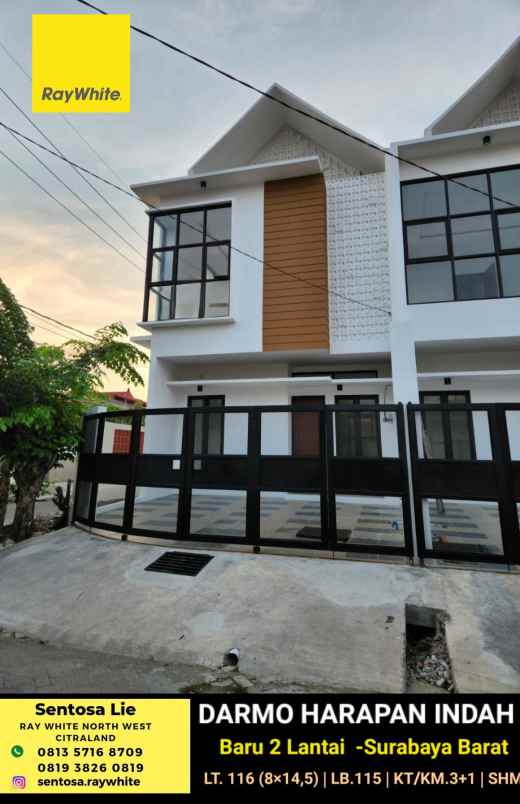 dijual rumah darmo harapan indah