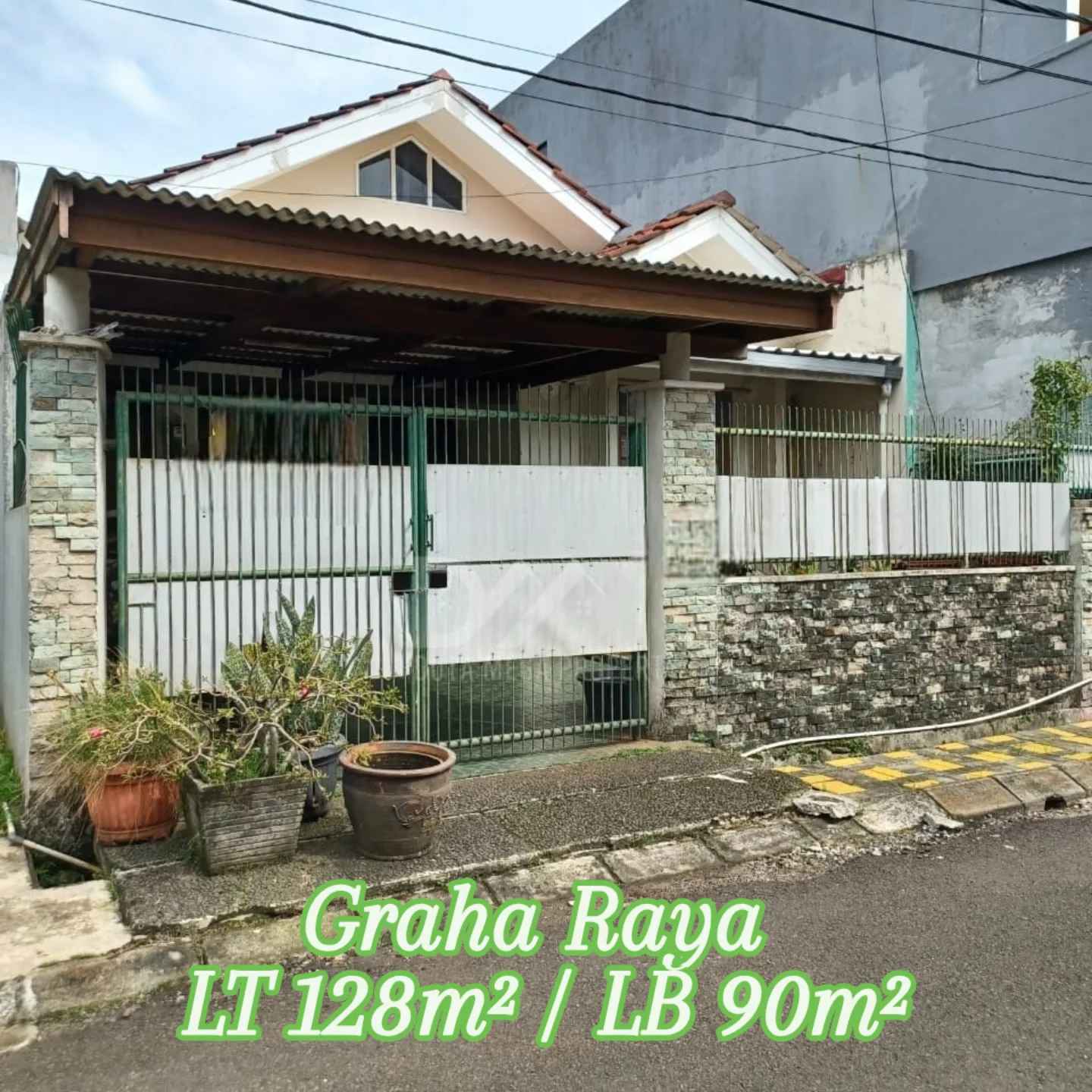 dijual rumah di graha raya bintaro
