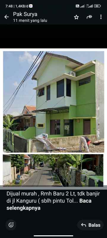 dijual rumah di jl kanguru pedurungan semarang