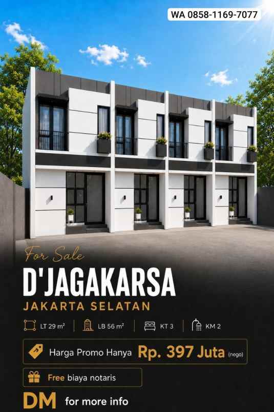dijual rumah jagakarsa