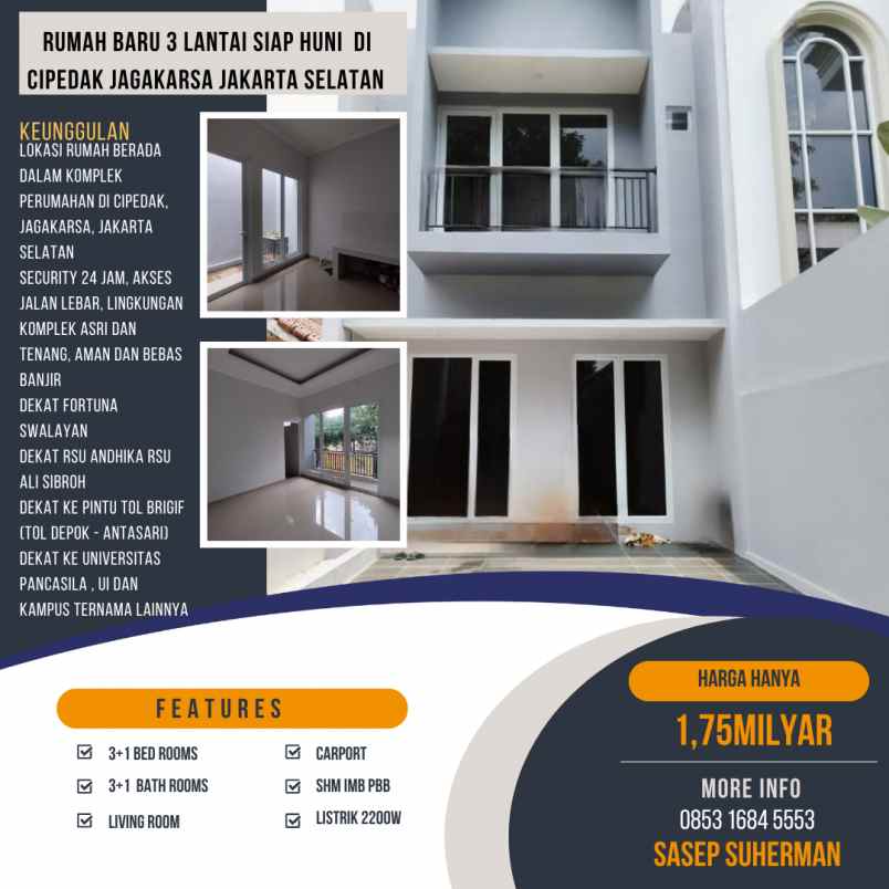 dijual rumah jagakarsa jakarta selatan
