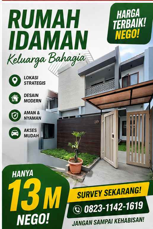 dijual rumah jalan raya lebak bulus