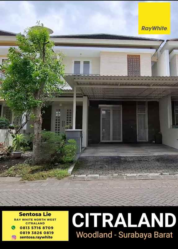 dijual rumah jalan woodland citraland
