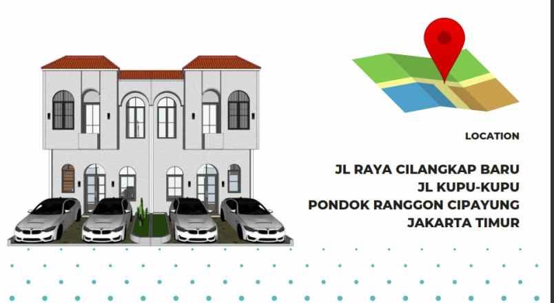 dijual rumah jl kupu kupu pd ranggon