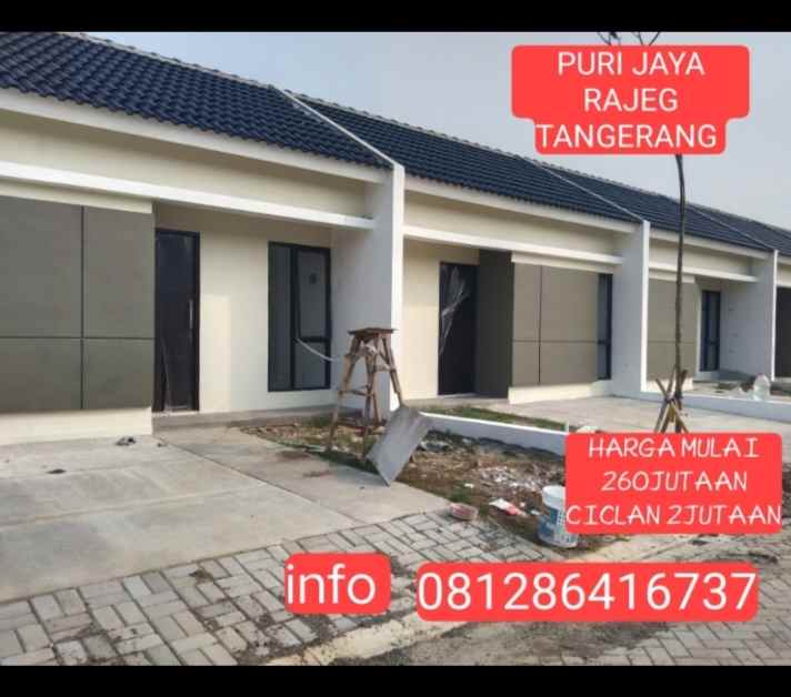 dijual rumah jl raya rajeg mulya tangerang