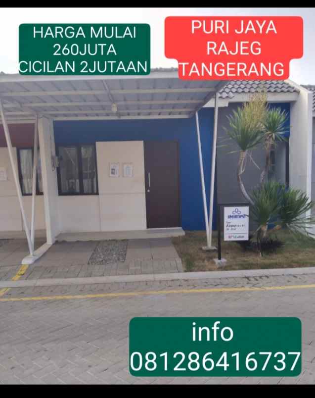 dijual rumah jl raya rajeg mulya tangerang