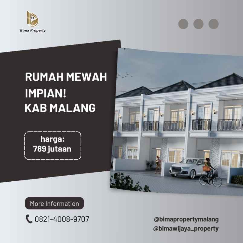 dijual rumah lawang