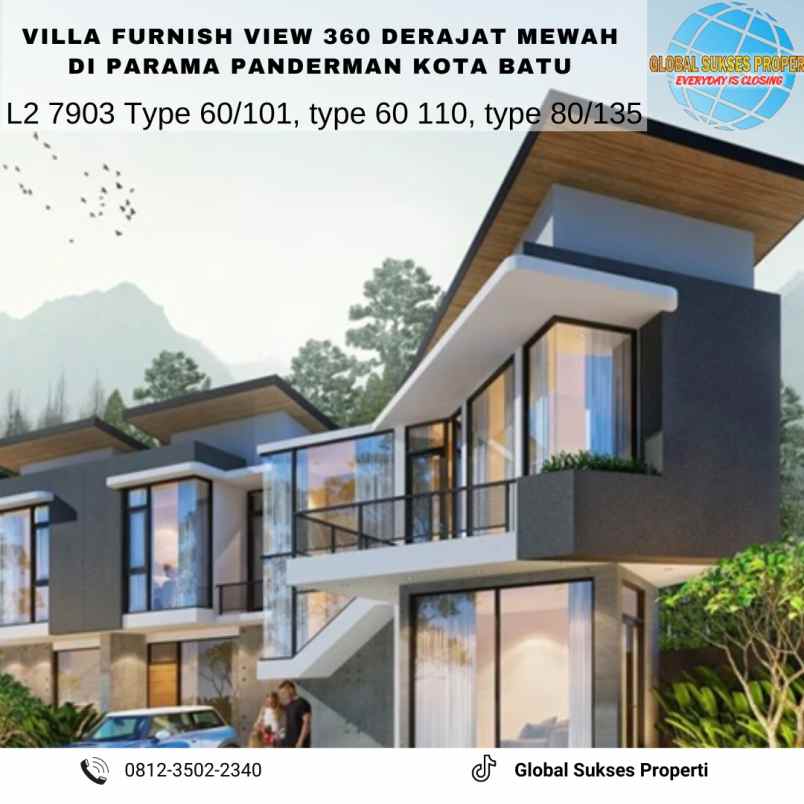 dijual rumah parama panderman hills