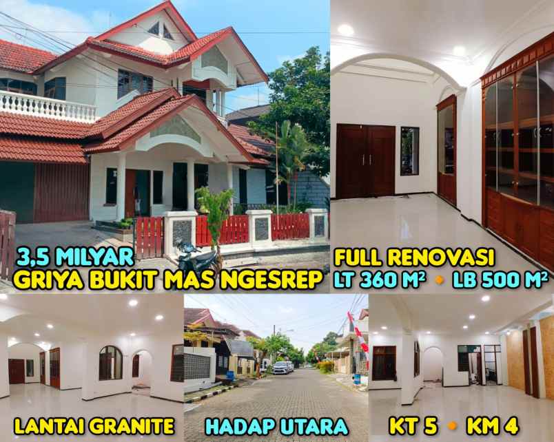 dijual rumah perum bukit mas